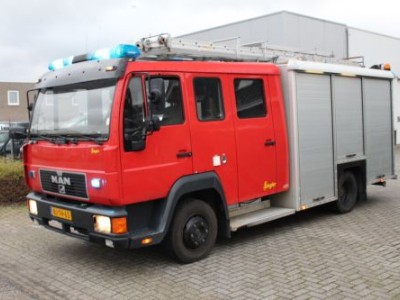 MAN 12 LL 12.224LLF 4x2 Ziegler Tankautospuit Manual / Handgeschakeld / Dubbele Cabine