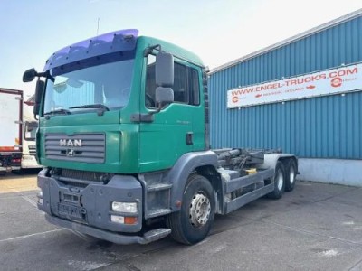 MAN TGA 26.360BB 6x4 FULL STEEL MULTILIFT HOOK-ARM (ZF16 MANUAL GEARBOX / FULL STEEL SUSPENSION / REDUCTION AXLES / AIRCONDITIONING)