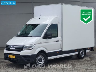 MAN TGE 3.140 100% Elektrisch Automaat Bakwagen Navi Airco Cruise Parkeersensoren Camera Meubelbak Koffer Gesloten laadbak Airco Cruise contro