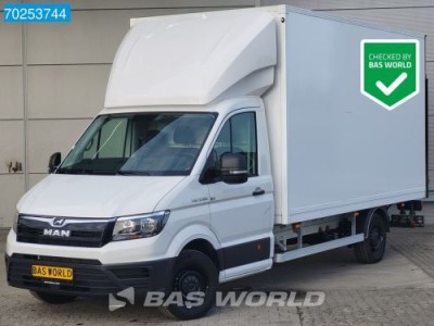 MAN TGE 3.160 Automaat Dhollandia Laadklep Zijdeur Airco Cruise Bakwagen Meubelbak Koffer Gesloten laadbak 21m3 Airco Cruise control