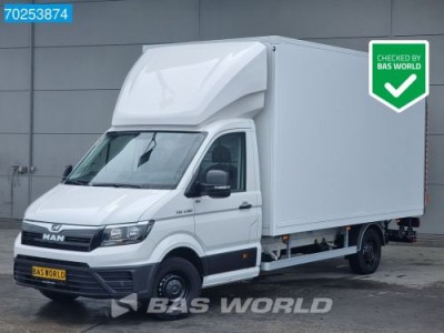 MAN TGE 3.160 Automaat Dhollandia Laadklep Zijdeur Airco Cruise Bakwagen Meubelbak Koffer Gesloten laadbak 21m3 Airco Cruise control