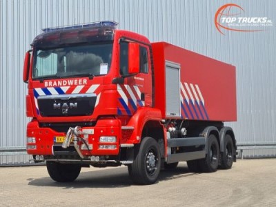 MAN TGS 26.400 6x6 - 16.000 ltr Brandweer, Feuerwehr, Fire - Waterkannon, Canon à eau, Wasserkanone