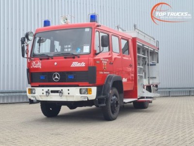 Mercedes-Benz 1120 4x4 - 1.200 ltr watertank -Feuerwehr, Fire brigade- Crew Cab - Expeditie, Camper