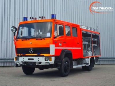 Mercedes-Benz 1120 AF 4x4 - 2.500 ltr -Brandweer, Feuerwehr, Fire brigade- Crew Cab - Expeditie, Camper, Low Gear!