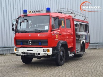 Mercedes-Benz 1124 AF 4x4 - 1.300 ltr -Brandweer, Feuerwehr, Fire brigade- Crew Cab - Expeditie, Camper, Low Gear!