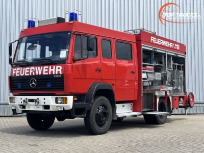 Mercedes-Benz 1124 AF 4x4 - 1.600 ltr -Brandweer, Feuerwehr, Fire brigade- Crew Cab - Expeditie, Camper