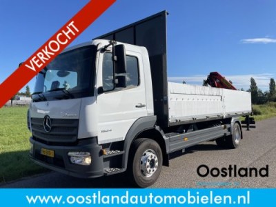 Mercedes-Benz Atego 1524 Euro6 Open laadbak / Pallfinger PK 8.501 SLD3 Kraan / Huif / Automaat / Airco