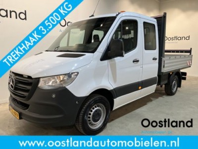 Mercedes-Benz Sprinter 316 CDI L2 RWD DC Dubbel Cabine Open Laadbak / Euro 6 / Trekhaak 3500 KG / Airco / Cruise Control / CarPlay / Navigatie