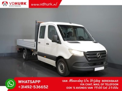 Mercedes-Benz Sprinter 317 CDI Aut. L3 DC Dubbel Cabine 7p./ Open laadbak/ 3.5t Trekverm./ Pick up/ 10 MBUX/ Camera