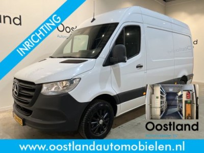 Mercedes-Benz Sprinter 317 CDI L2H2 RWD / Euro 6 / Servicebus  / Bott inrichting / 220V / MBUX / Airco / Cruise / CarPlay / Camera / Trekhaak