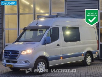 Mercedes-Benz Sprinter 319 CDI V6 190PK Automaat L2H2 Dubbel Cabine 3.5T trekhaak Navi Camera Airco Cruise Doka Mixto 7m3 Airco Dubbel cabine Trekhaak