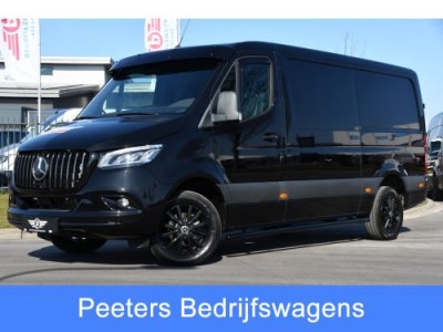 Mercedes-Benz Sprinter 319 V6 3.0 CDI L2H1 Black Edition 360 Camera, Cruise, Carplay, LED, 3500KG Trekhaak, 190PK, 10,5 Mbux, Leder, Automaat, Uniek!