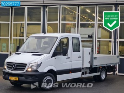 Mercedes-Benz Sprinter 513 CDI Open laadbak Dubbel Cabine Dubbellucht Trekhaak Airco Cruise Pritsche Pickup m3 Airco Dubbel cabine Trekhaak Cruise cont