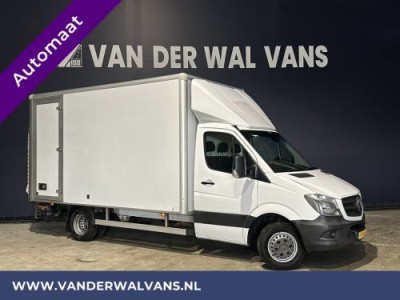 Mercedes-Benz Sprinter 514 CDI 143pk Automaat Bakwagen Laadklep Zijdeur Dubbel Lucht Euro6 Airco | Navigatie, lat om lat betimmering, bijrijdersbank