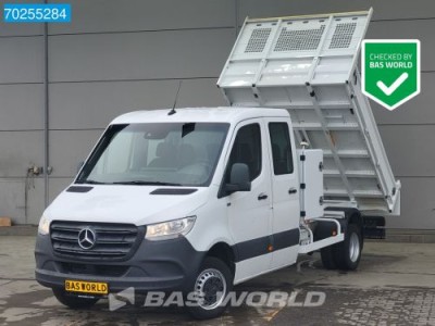 Mercedes-Benz Sprinter 514 CDI Kipper Dubbele Cabine met kist Airco Cruise 3500kg trekhaak Kieper Tipper Benne Airco Dubbel cabine Trekhaak Cruise cont