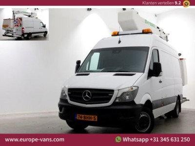 Mercedes-Benz Sprinter 516 CDI 163pk Euro6 L2H2 Hoogwerker werkhoogte 17meter PTO 06-2016