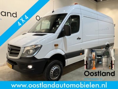 Mercedes-Benz Sprinter 516 CDI Euro6 L3H2 4X4 / Servicebus / Sortimo Inrichting / GVW 5.000 KG / Euro 6 / Airco / Cruise Control / PDC / 18.600 KM !!