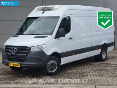 Mercedes-Benz Sprinter 519 CDI Automaat L3H2 Koeler Thermo King V-200 MAX 230V stekker Airco ACC Camera Koelwagen Koel Kühlwagen Dubbellucht 12m3 Airco