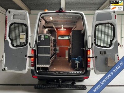 Mercedes-Benz Sprinter SERVICEWAGEN AUTOMAAT 313 2.2 CDI 130PK 366 HD, BOTT Inrichting Victron Omvormer Standkachel RIJKLAARPRIJS!