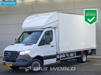 Mercedes-Benz Sprinter 514 CDI Dubbellucht Bakwagen Laadklep MBUX Airco Cruise Koffer Meubelbak 19m3 Airco Cruise control