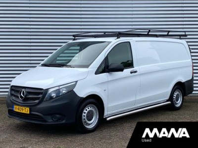 Mercedes-Benz Vito 111CDI Lang Airco Trekhaak Cruise Imperiaal Bluetooth Airbag 3 Zits Sidebars Betimmering Laadvloer