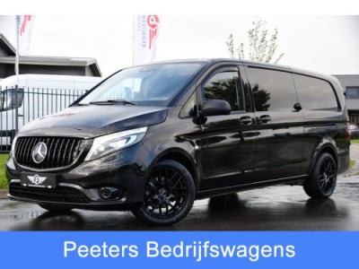 Mercedes-Benz Vito 116 CDI Extra Lang Black Edition Camera, Cruise, Carplay, 2 x Schuifdeur, 164PK, Automaat, LED, Stoelverwarming, UNIEK!