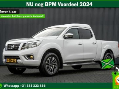 Nissan Navara 2.3 dCi Optima L2H1 | Incl. 6mnd garantie | Euro 6 | Automaat | DC | 5-Persoons | 191 PK | 4X4 | Climate | Cruise | MF Stuur