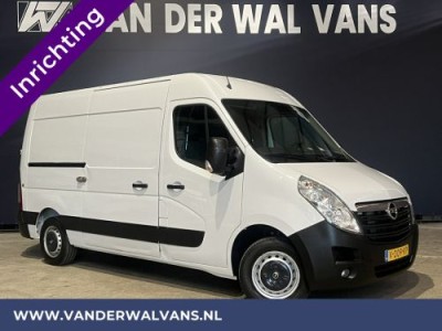 Opel Movano 2.3 CDTI BiTurbo 146pk L2H2 inrichting Euro6 Airco | Camera | Navigatie | Omvormer 2500kg Trekhaak, Cruisecontrol, Parkeersensoren, Bijrijdersbank