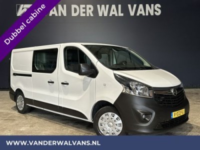 Opel Vivaro 1.6 CDTI 126pk **BPM VRIJ voor de Ondernemer** L2H1 Dubbele Cabine Euro6 Airco | Navigatie | LED | Camera Cruisecontrol, Trekhaak, Parkeersensoren, 5-Zits