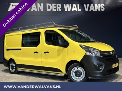 Opel Vivaro 1.6 CDTI 126pk L2H1 Dubbele Cabine Euro6 Airco | 6-Zits | Trekhaak | Imperiaal Cruisecontrol, LED, Parkeersensoren, Sidebars