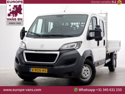 Peugeot Boxer 2.0 BlueHDI 165pk E6 L3 D.C. Open Laadbak Airco Trekhaak 3000kg 08-2017