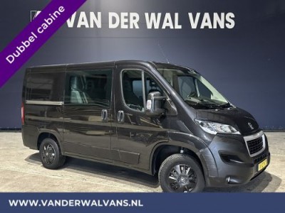 Peugeot Boxer 2.0 BlueHDI **BPM VRIJ voor de Ondernemer** L1H1 Dubbele cabine Euro6 Airco | Navigatie LED, Cruisecontrol, Trekhaak, Parkeersensoren, 5-Zits