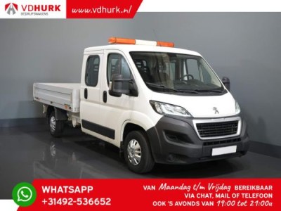 Peugeot Boxer 2.0 HDI 163 pk DC Dubbel Cabine Pick Up/ Open Laadbak/7 Pers./ 3.0t Trekverm./300x220/ Airco