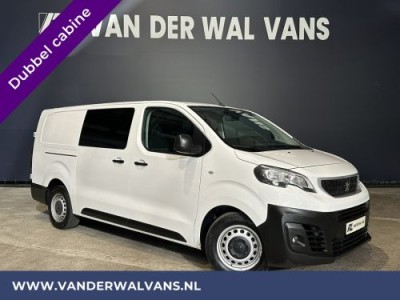 Peugeot Expert 2.0 BlueHDI 123pk L3H1 Dubbele cabine Euro6 Airco | 2x Zijdeur | Navigatie | 6-Zits 2500kg Trekhaak, Parkeersensoren, Apple Carplay, Android Auto, Cruisecontrol