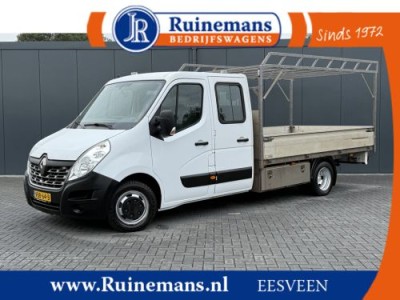 Renault Master 2.3 DCI 131 PK L3 MAXI / PICK UP / UNIEK 22.842 KM !! / DUBBELE CABINE / EXTRA LANG / DUBBEL LUCHT / IMPERIAAL / TREKHAAK