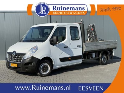 Renault Master 2.3 dCi 131 pk E6 / PICK UP / L4 MAXI / 1e EIG. / HIAB KRAAN / AIRCO / CRUISE / 3-ZITS