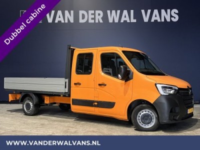 Renault Master 2.3 dCi 135PK Pick up Open laadbak Dubbele cabine Euro6 Airco | 7 Zitplaatsen Trekhaak 2500KG, Bluetooth-telefoonvoorbereiding