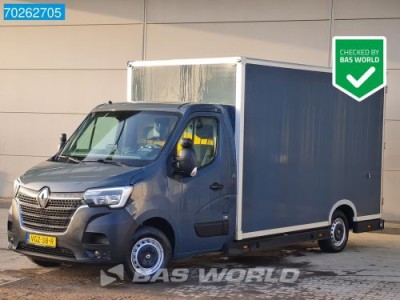 Renault Master 150PK Automaat Bakwagen Euro6 Airco Cruise Luchtvering Verkoopwagen Foodtruck Lowliner Plancher Koffer 18m3 Airco Cruise control