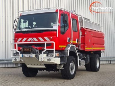 Renault  Midlum 370 DCI 4x4- 4.000 ltr - 500 ltr Foam, Brandweer, Feuerwehr, Fire - Doppelcabine