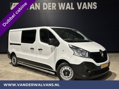 Renault Trafic 1.6 dCi 126pk **BPM VRIJ voor de Ondernemer** L2H1 Dubbele cabine Euro6 Airco | Navigatie | Trekhaak | Cruisecontrol Parkeersensoren, Sidebars, 5-zits