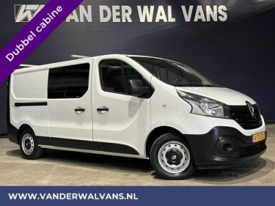 Renault Trafic 1.6 dCi 126pk L2H1 Dubbele Cabine Euro6 Airco | Navigatie | Cruisecontrol | Trekhaak Parkeersensoren, 5-Zits, Dakdragers