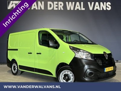 Renault Trafic 1.6 dCi L1H1 inrichting Euro6 ** Airco | Navigatie | Trekhaak | Cruisecontrol Parkeersensoren, Bijrijdersbank