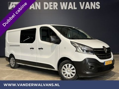 Renault Trafic 2.0 dCi 120pk Dubbele Cabine L2H1 Euro6 Airco | KED | Navigatie | Camera 5-Zits, cruisecontrol, parkeersensoren, trekhaak, inrichting, Omvormer