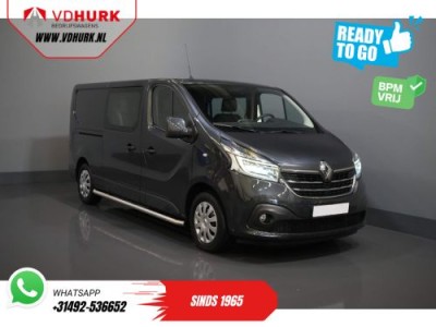 Renault Trafic 2.0 dCi 120 pk L2 DC Dubbel Cabine BPM VRIJ! Ready2Go LED/ CarPlay/ Navi/ Cruise/ PDC/ Sidebars/ Trekhaak