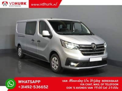 Renault Trafic 2.0 dCi 150 pk Aut. DC Dubbel Cabine LED/ 2x Schuifdeur/ Camera/ Carplay/ PDC/ Trekhaak