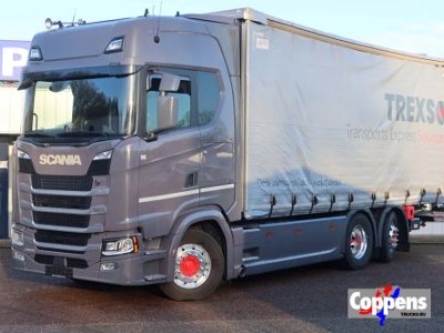 Scania 500S NGS 6x2 Schuifzeilen + schuifdak +klep Dhollandia 2000 kg