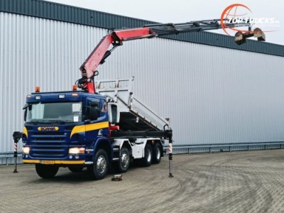 Scania P 420 8x4 - 29TM Kraan, 3 pedalen - Kipper, Retarder