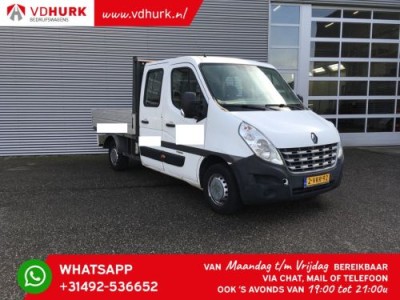 Schade bedrijfswagens Master 2.3 dCi 130 pk DC Dubbel Cabine/ Open laadbak/ Pritsche/ Doka/ 7pers./ Trekhaak/ Airco/ 242x204x40/ Pick Up