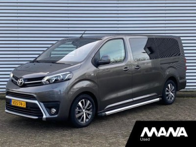 Toyota ProAce Verso 2.0 D-4D Dynamic L3H1 DC 177PK Automaat Dakraam LM Velgen Cruise 360camera Sensoren Bluetooth Navi