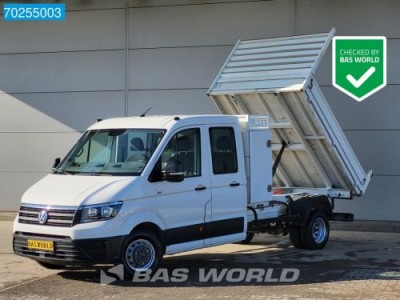 Volkswagen Crafter 177pk Kipper Dubbel Cabine met kist 3500kg trekhaak Airco Cruise Benne Tipper Kieper Airco Dubbel cabine Trekhaak Cruise control